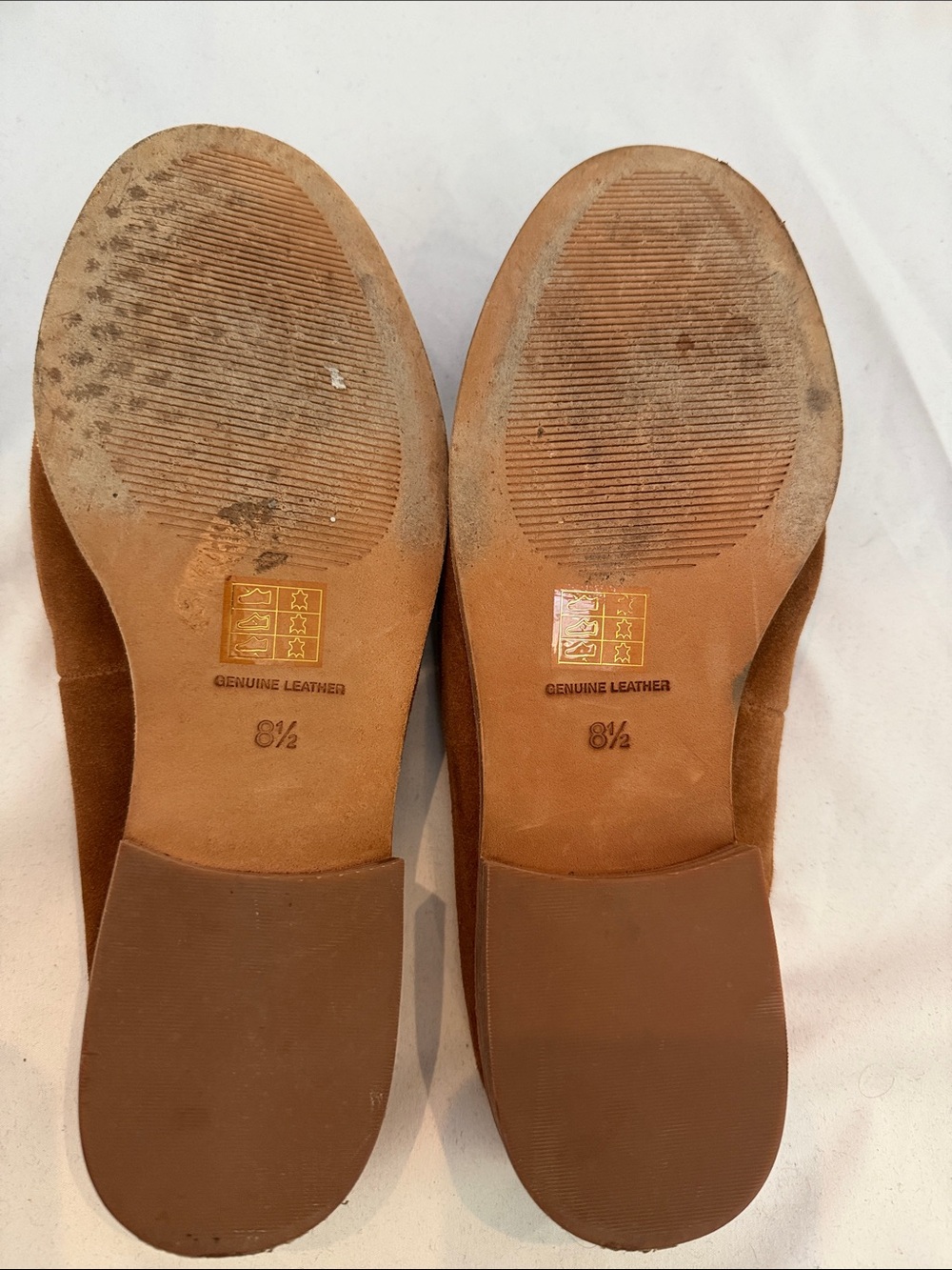 Madewell Women’s Suede Penny Loafer Mule - Tan Brown - Picture 5 of 8